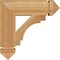 Ekena Millwork Merced Arts & Crafts Rough Sawn Bracket, Western Red Cedar, 4"W x 16"D x 16"H BKT04X16X16MRC03RWR - alternate 2